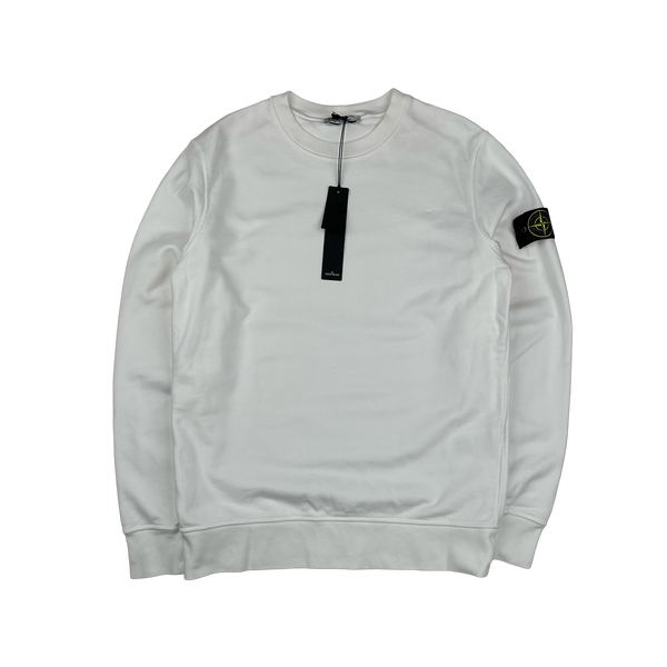 Stone Island 2024 White Crewneck Jumper - Large