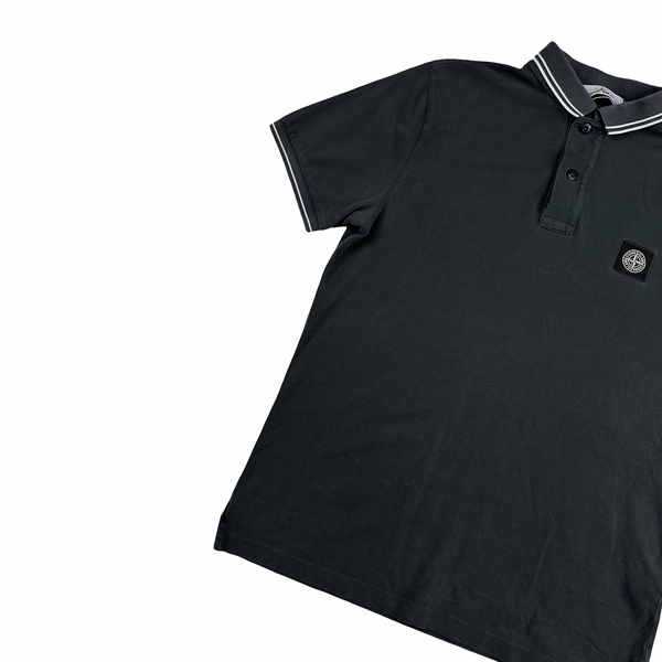 Stone Island 2018 Charcoal Polo Shirt - Medium