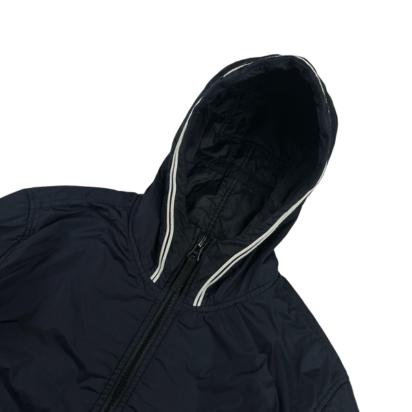 Stone Island 2020 Navy Garment Dyed Crinkle Primaloft TC Jacket - Large