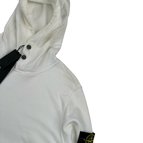 Stone Island 2023 White Pullover Hoodie - Medium