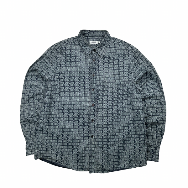 Moschino Mirror Spellout Monogram Buttoned Shirt - XXL
