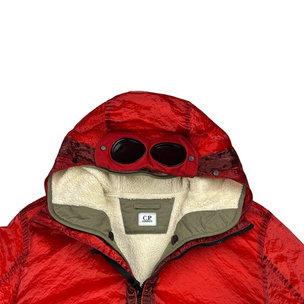 CP Company Red Kan D Sherling Lined Goggle Jacket - XL