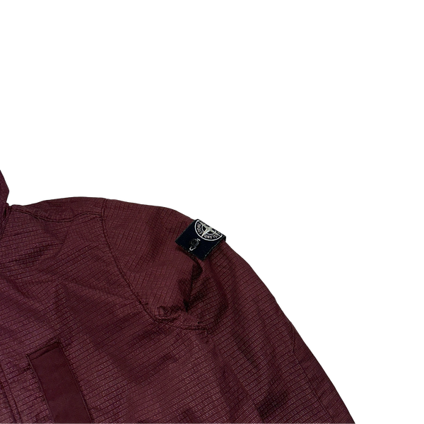 Stone Island Wine Reflective Weave Ripstop TC Jacket - Medium