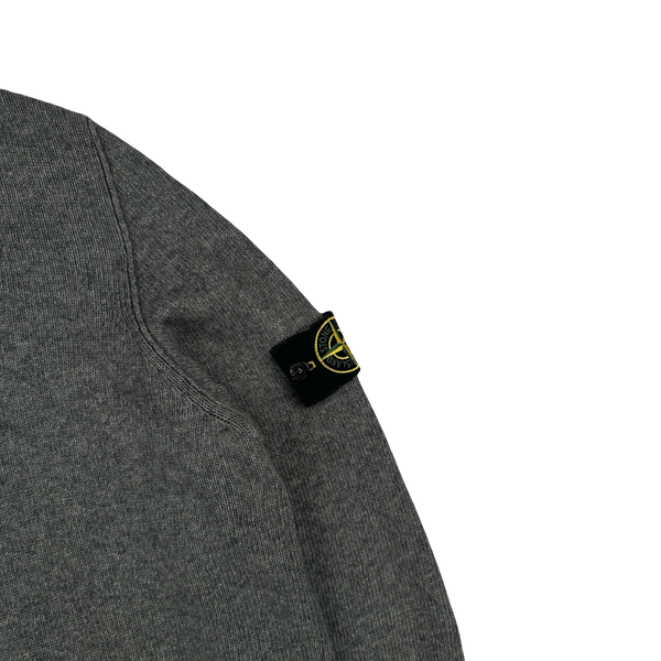 Stone Island 2008 Grey Wool Crewneck Jumper - 3XL