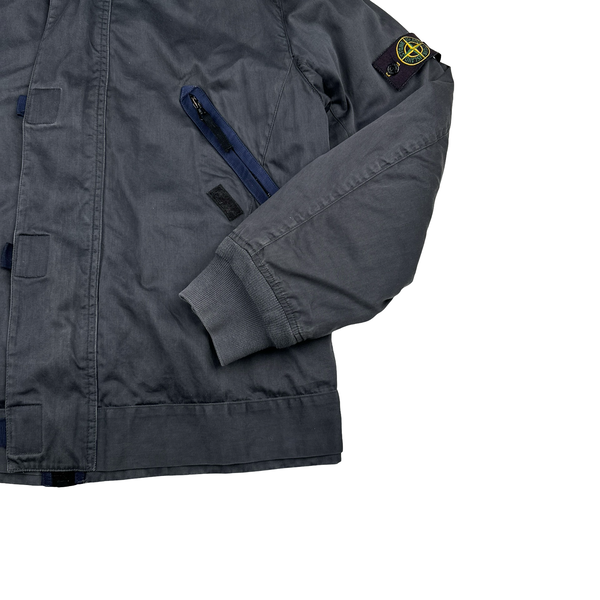 Stone Island 2007 Navy Dutch Rope Double Lined Hooded Jacket - XXL