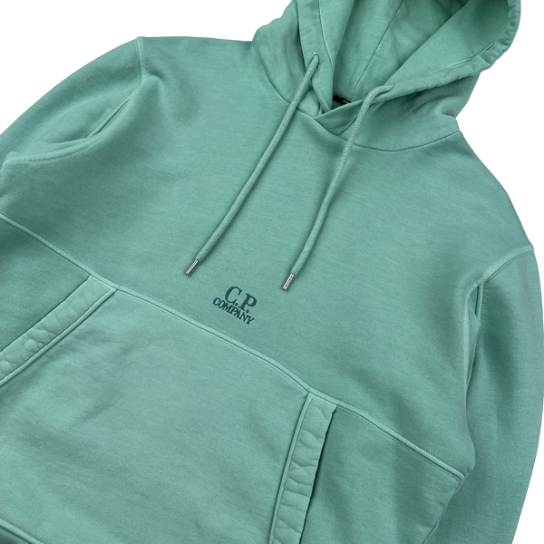 CP Company Teal Spellout Pullover Hoodie - XS