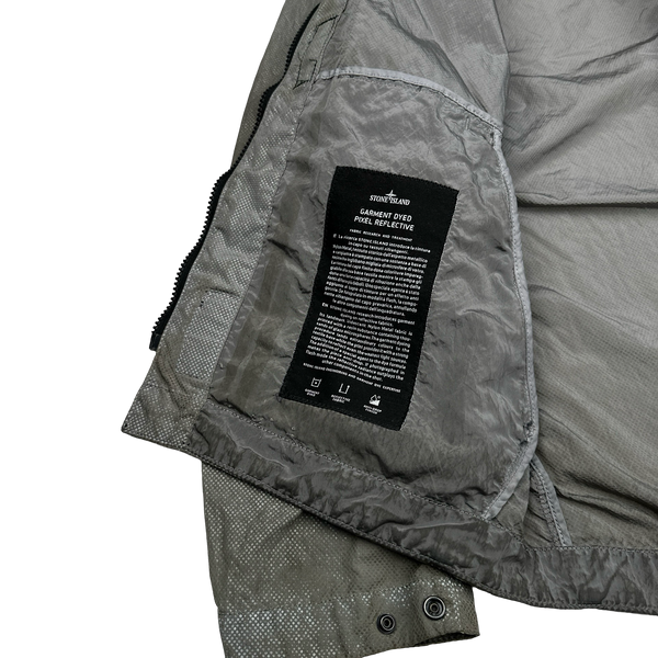 Stone Island 2016 Grey Pixel Reflective Hooded Jacket - Medium