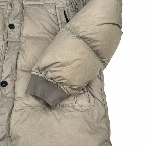 Stone Island 2016 Rosy Brown Crinkle Puffer Jacket - XL