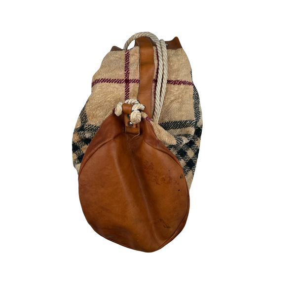 Burberry 00s Beach Towel Nova Check Sack Bag