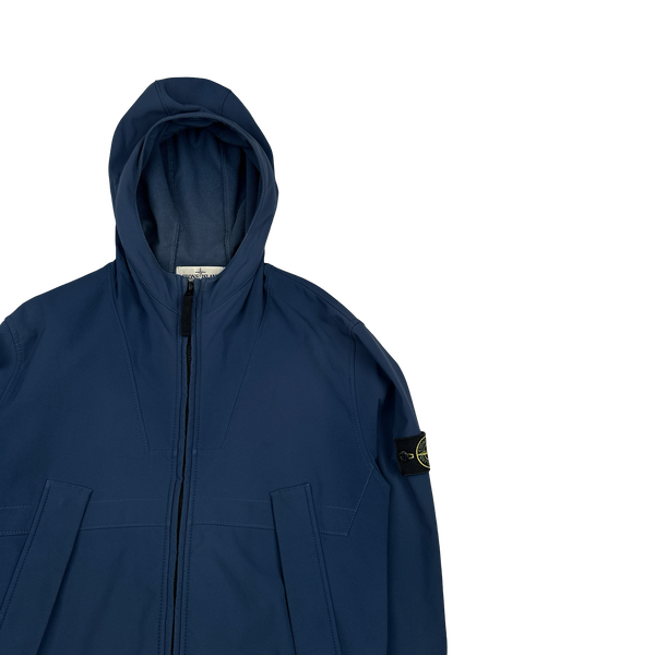 Stone Island 2013 Blue Soft Shell R Jacket - Large