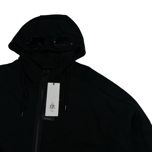 CP Company Black Cotton Goggle Hoodie - 3XL