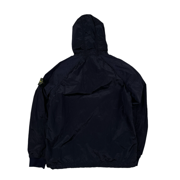 Stone Island 2018 Navy Nylon Metal Hooded Smock - Medium