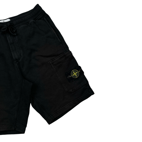 Stone Island 2021 Black Cotton Shorts - Medium