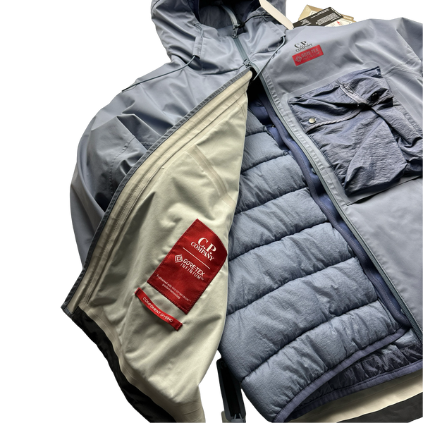 CP Company Lilac Goretex Infinium Waterproof Down Liner Jacket - Large