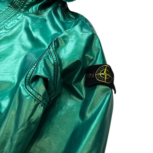 Stone Island Reversible Green Spaceman Raso Gommato Jacket - XXL