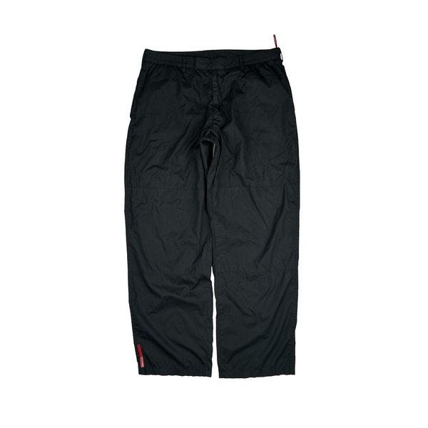 Prada Sport Archive Red Tab Cotton Relaxed Fit Trousers - 34"