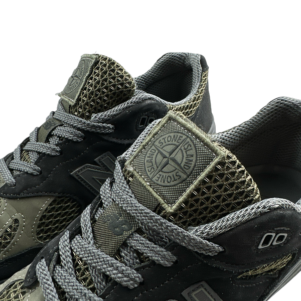 Stone Island x New Balance Khaki 991 Trainers - UK 10.5