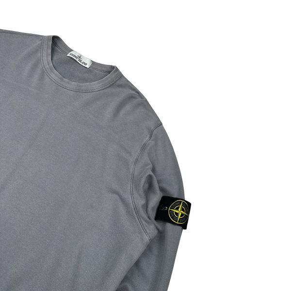 Stone Island 2018 Grey Cotton Lightweight Knit Jumper - 3XL