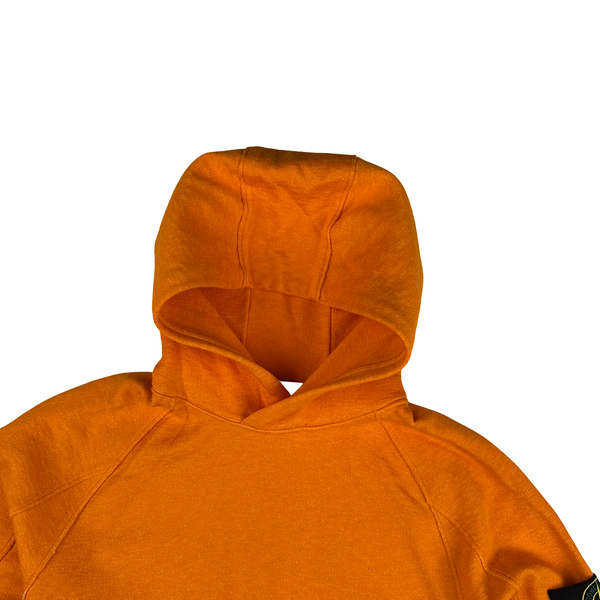 Stone Island 2024 Orange Sample Hoodie - Large