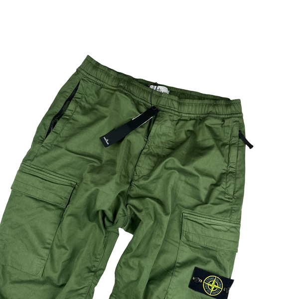 Stone Island 2022 Green RE T Cargo Trousers - Large