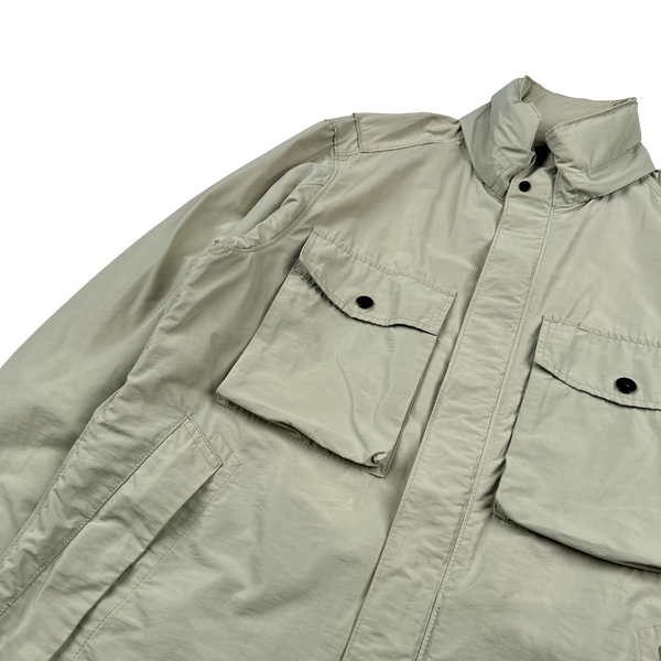 Stone Island 2019 Tan Micro Reps Multipocket Parka Jacket - Medium