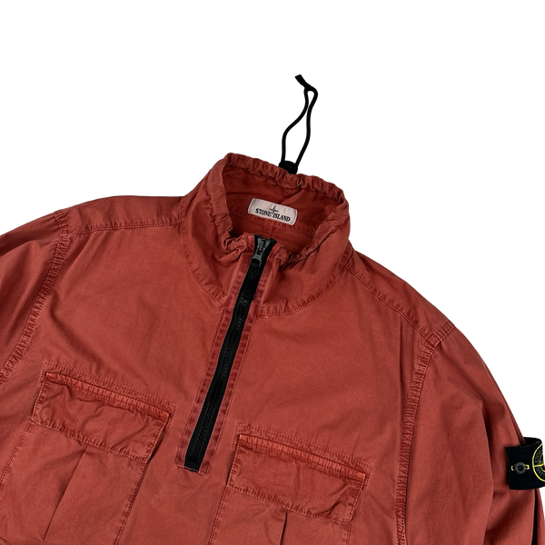 Stone Island 2020 Terracotta Smock Pullover Overshirt - Large
