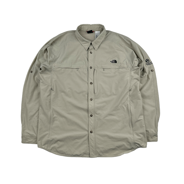 North Face Summit Series Cream Lightweight Soft Shell Overshirt - XL