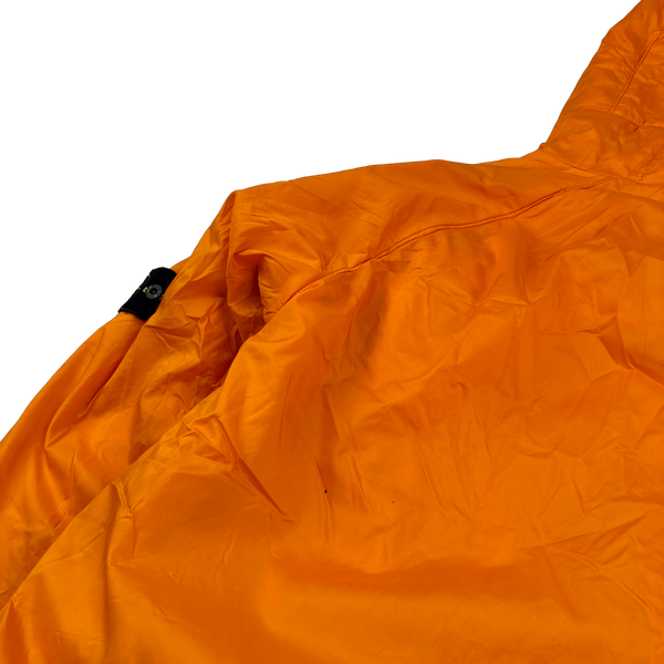 Stone Island 2000s Orange Fleece Lined Vintage Jacket - Medium