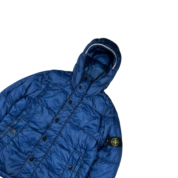 Stone Island 2013 Blue Garment Dyed Puffer Jacket - Medium