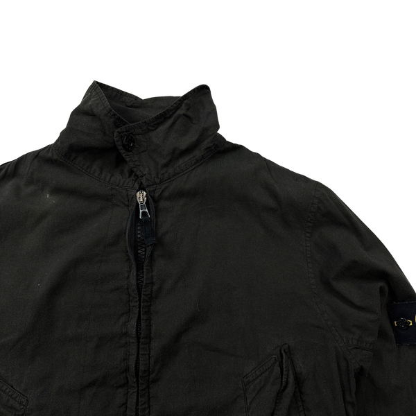Stone Island Cotton Resin Coated Zipped Jacket - Medium