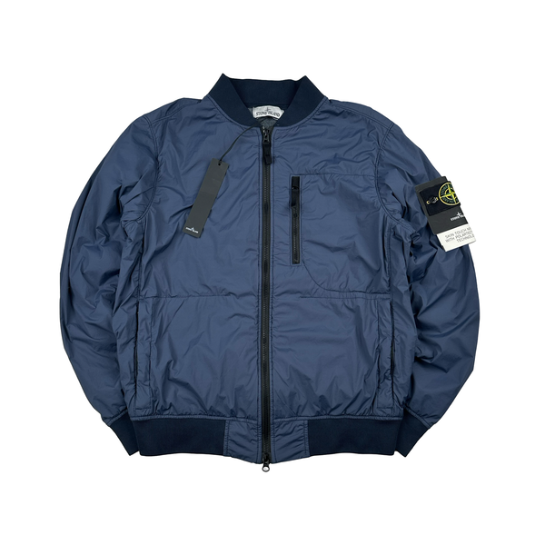 Stone Island 2022 Navy Nylon Skin Touch TC Polartec Jacket - Small