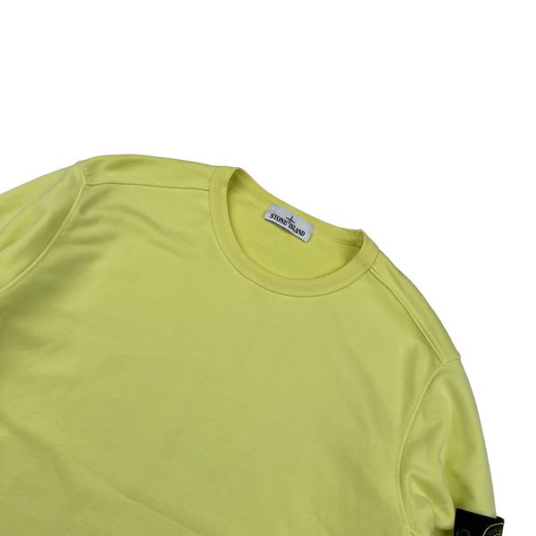 Stone Island 2019 Yellow Cotton Crewneck Jumper - XXL
