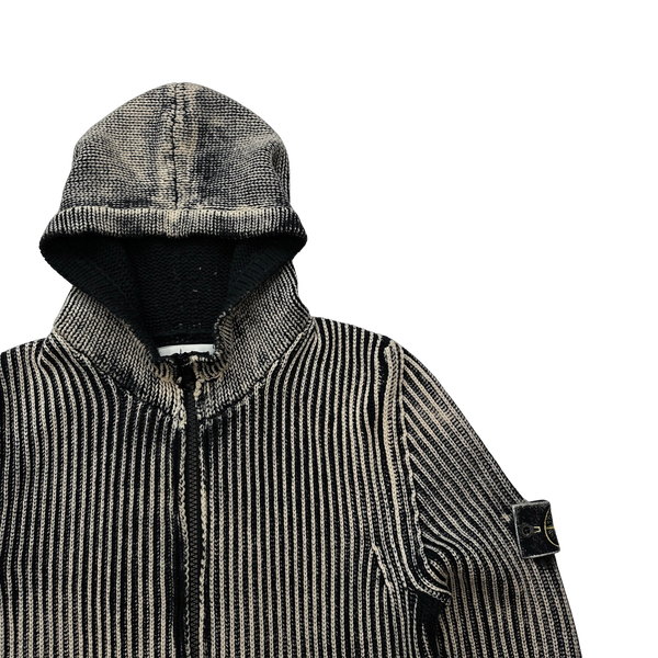 Stone Island 2017 Hand Corrosion Knitted Hoodie - Medium