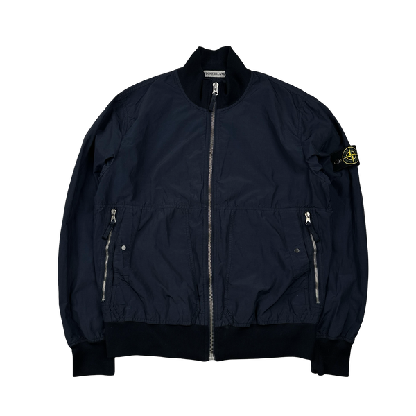 Stone Island 2010 Navy Cotton Blend Bomber Jacket - XL