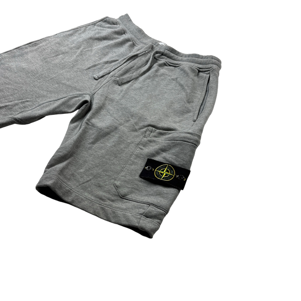 Stone Island 2022 Grey Cotton Shorts - Small