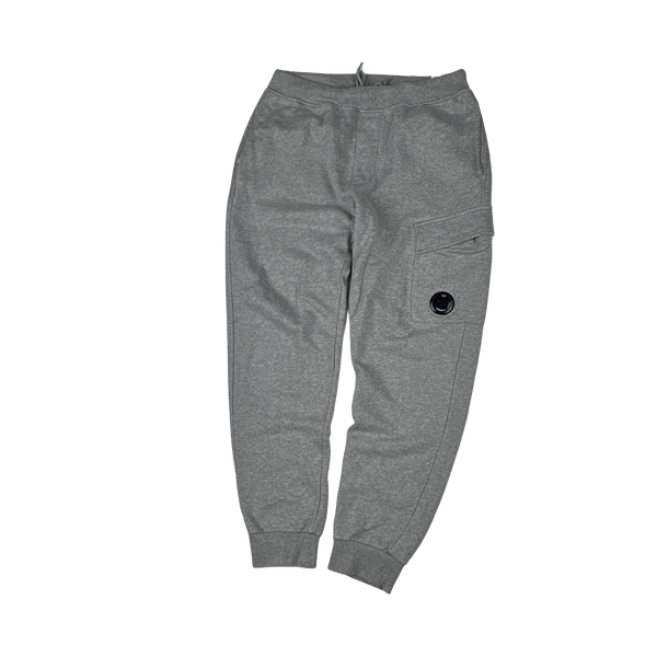 CP Company Grey Cotton Lens Viewer Joggers - Medium