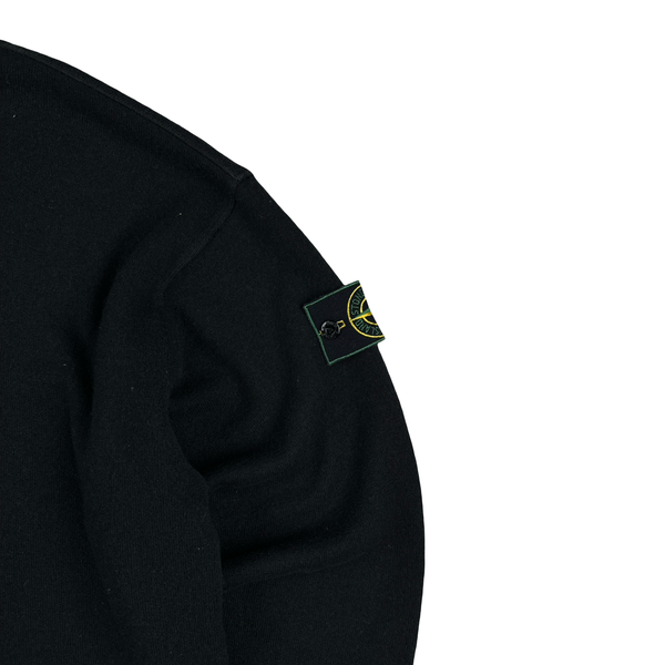 Stone Island Vintage 1994 Navy Wool Blend Crewneck Jumper - Large