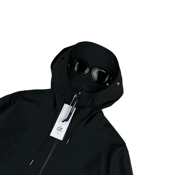 CP Company Black Soft Shell R Goggle Jacket - XL