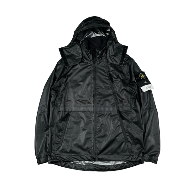 Stone Island 2024 Metallic Run Proof Nylon Mesh Hooded Jacket - Small