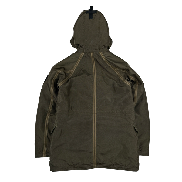 Stone Island 2010 Khaki Oxford Nylon Parka Jacket - Medium