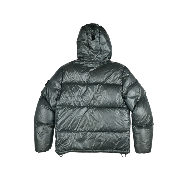 Stone Island 2017 Steel Grey  Pertex Quantum Y Down Puffer Jacket - Medium