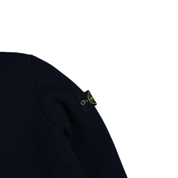 Stone Island 2011 Navy President Knit Heavyweight Jacket - Large