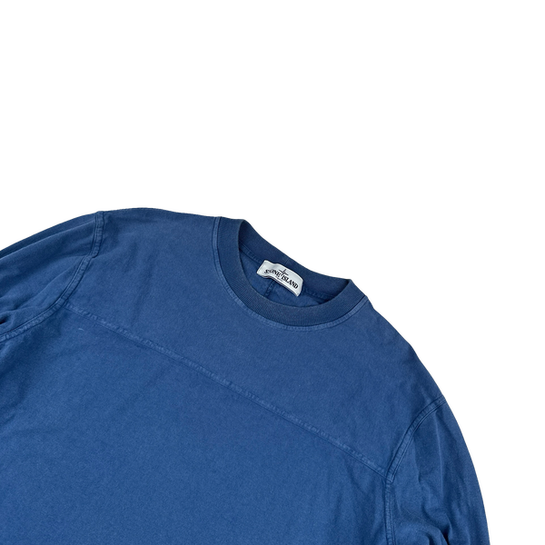 Stone Island 2013 Blue Cotton Crewneck Jumper - XXL