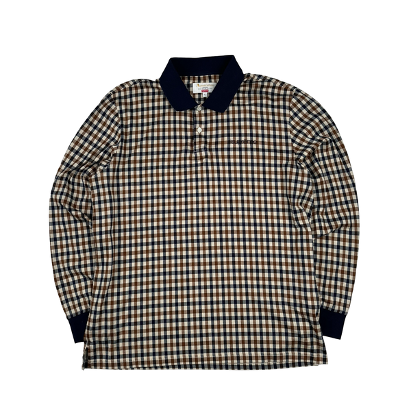 Aquascutum X Supreme Checked Longsleeve T Shirt - Large