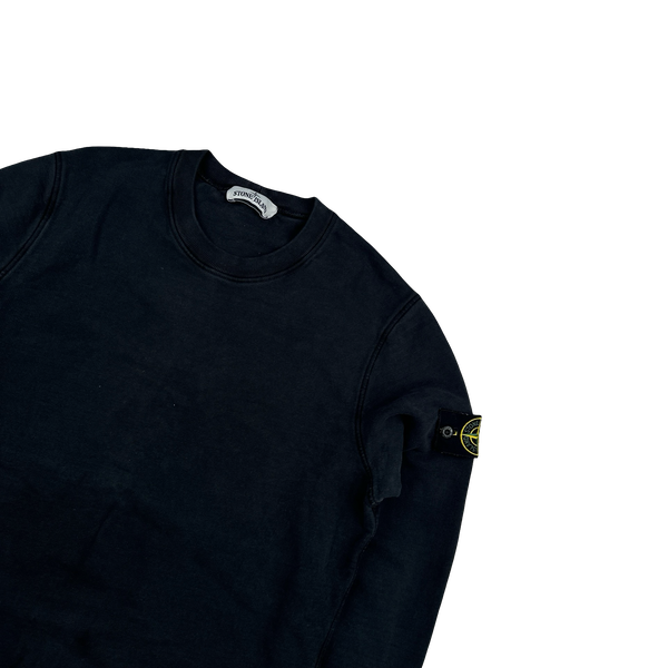Stone Island 2020 Black Cotton Crewneck Sweatshirt - Medium