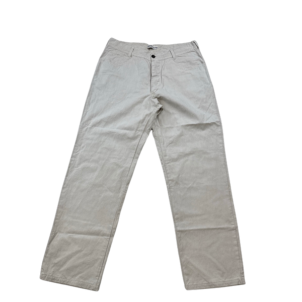 Stone Island 90's Vintage White Jeans - 30"