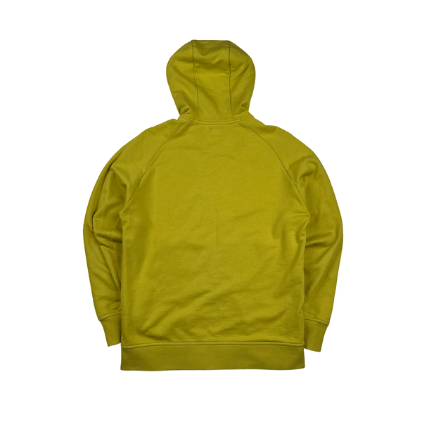 CP Company Mustard Yellow Cotton Goggle Hoodie - Medium