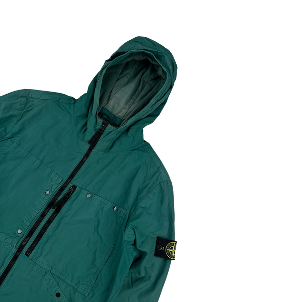 Stone Island 2011 Sea Green 2011 Resin Coated Nylon Jacket - Large