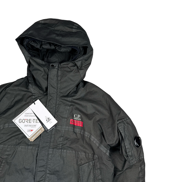 CP Company Grey Gore G-Type Ripstop Down Lined Jacket - Medium