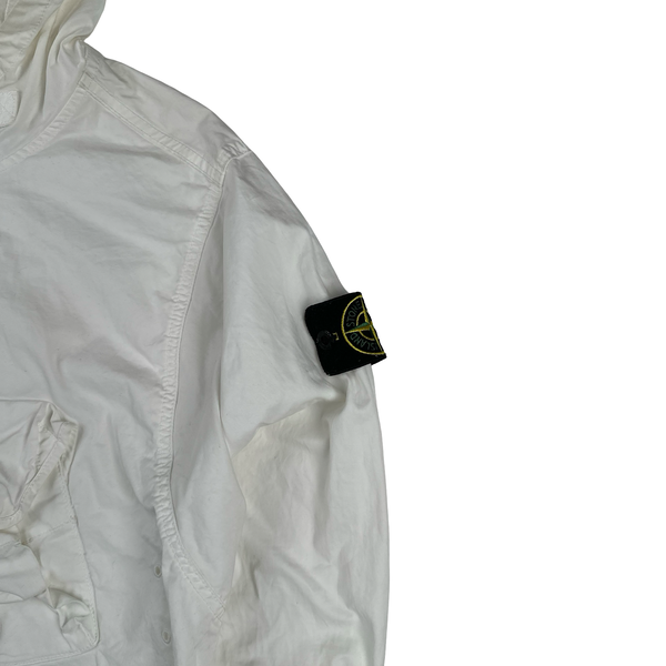 Stone Island 2021 White Multi Pocket Smock - Small